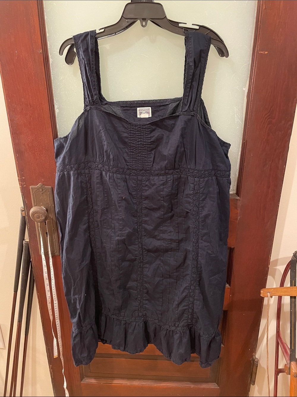 Converse One Star Black Dress with Logo Label